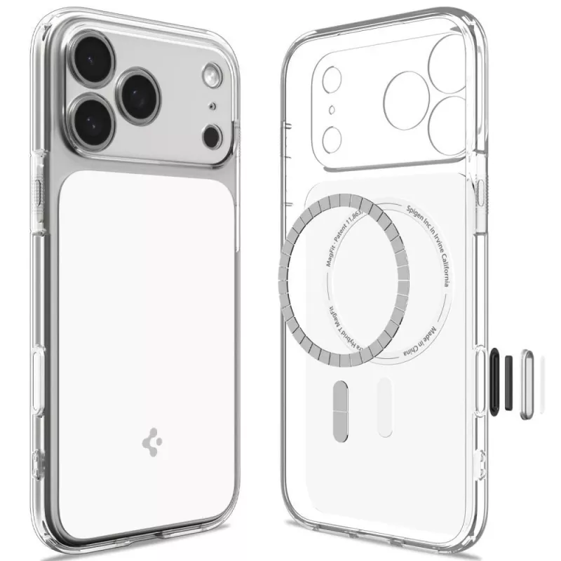 Spigen Ultra Hybrid T MagSafe puzdro pre iPhone 17 Pro / 18 Pro - Glossy White