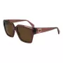 Ferragamo dámske SF2014S-511 hranaté slnečné okuliare, Havana rám, Gradient Brown sklá, 54mm