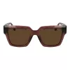 Ferragamo dámske SF2014S-511 hranaté slnečné okuliare, Havana rám, Gradient Brown sklá, 54mm