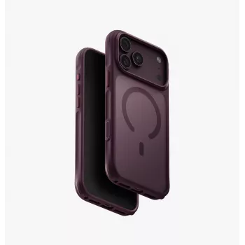 UNIQ Veren Magclick nabíjacie puzdro pre iPhone 18 Pro Max / 17 Pro Max – burgundská červená