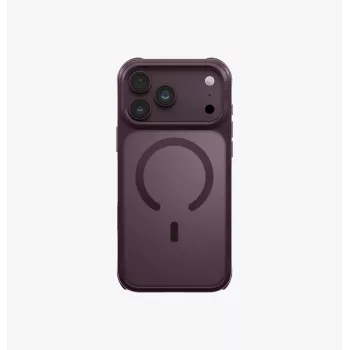 UNIQ Veren Magclick nabíjacie puzdro pre iPhone 18 Pro Max / 17 Pro Max – burgundská červená