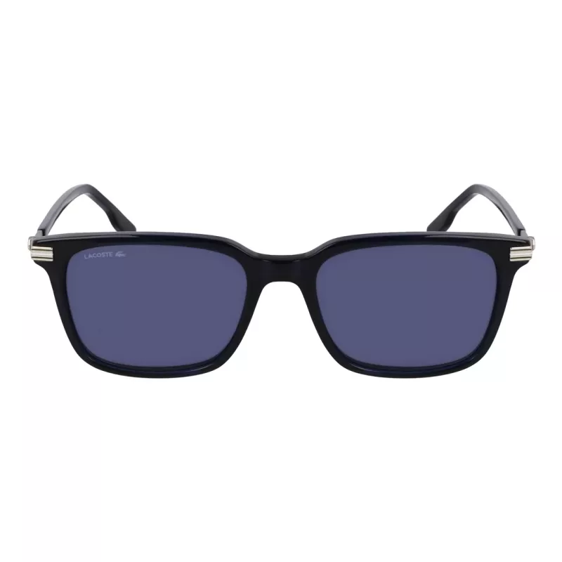 Lacoste pánske L6035S-410 obdĺžnikové slnečné okuliare, modrý rám, sivé sklá, 53mm