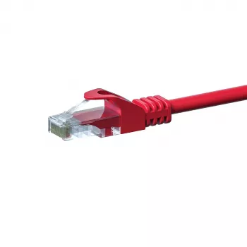 DSIT CAT 5e U/UTP sieťový kábel, 0,25 m, červený, CCA, RJ45 DC-C55-002