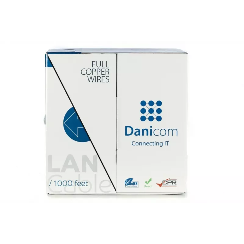 DSIT DANICOM CAT5E UTP 305m PVC (Fca) hromadný kábel DC-UTP5E-305-FCA