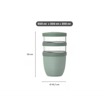 MEPAL termo obedár Ellipse izolačná nádoba na potraviny Nordic Sage 700 ml 107658094700