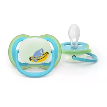 Philips Avent Ultra Air Night cumlík 6-18 mesiacov, balenie 2 ks, chlapec, svietiaci v tme