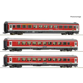 Roco 6200096 H0 3-dielna súprava München-Nürnberg-Express DB AG