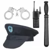 Souza! policajný kostým s klobúkom a doplnkami, vek 4-7