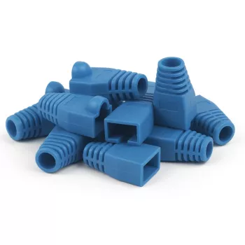 DSIT DANICOM RJ45 káblová priechodka modrá veľká - 10 ks DC-RJ45-BOOT-L-BLUE-10PCE