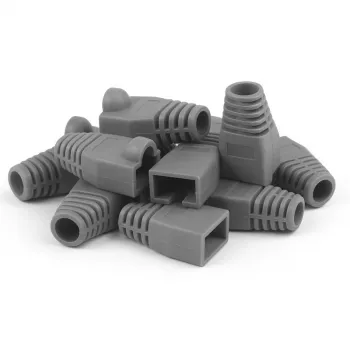 DSIT DANICOM RJ45 káblová priechodka sivá veľká - 10 ks DC-RJ45-BOOT-L-GREY-10PCE