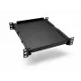 DSIT DS10-FO33 10 palcový univerzálny pevný podklad pre skrine s hĺbkou 310 mm, 1U, čierna