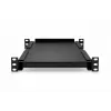 DSIT DS10-FO33 10 palcový univerzálny pevný podklad pre skrine s hĺbkou 310 mm, 1U, čierna
