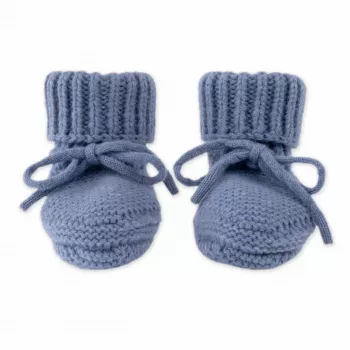 Lodger Slipper Merino Wool Baby domáce papuče, Storm, 0-6 mesiacov