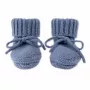 Lodger Slipper Merino Wool Baby domáce papuče, Storm, 0-6 mesiacov