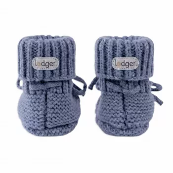 Lodger Slipper Merino Wool Baby domáce papuče, Storm, 0-6 mesiacov