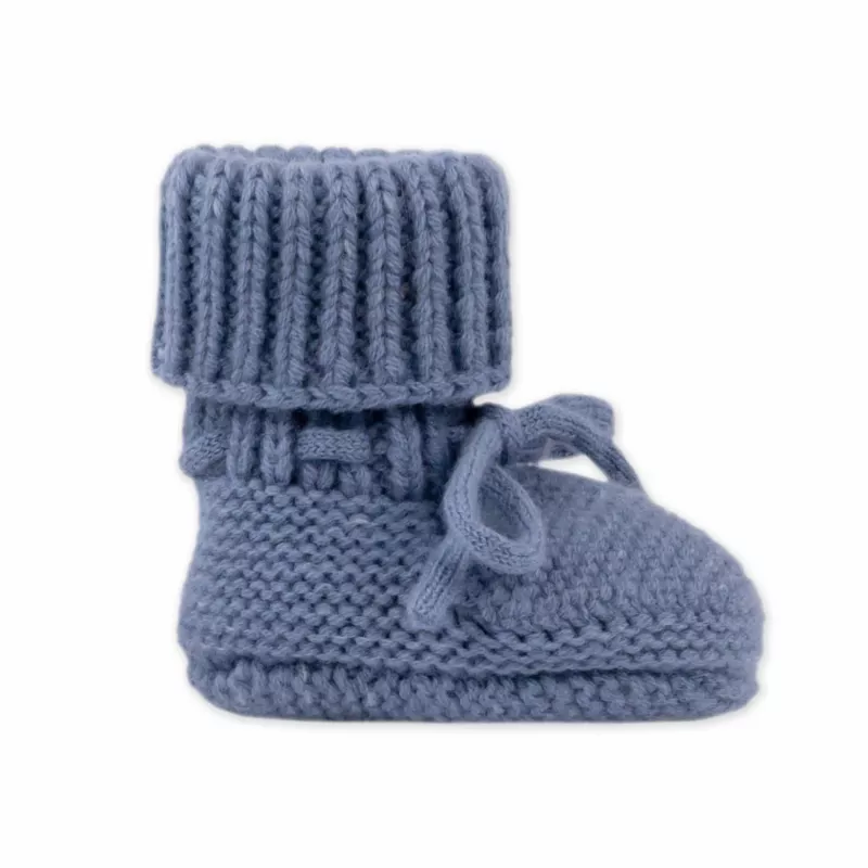Lodger Slipper Merino Wool Baby domáce papuče, Storm, 0-6 mesiacov