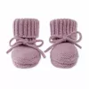 Lodger domáce papuče Merino vlna Baby booties, Mauve, 0-6 mesiacov