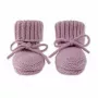Lodger domáce papuče Merino vlna Baby booties, Mauve, 0-6 mesiacov