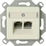 HEINRICH KOPP Cat.6a tienený RJ45 sieťový zásuvkový modul, hliník, 1-port, LSA 920100004