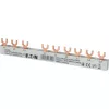 Eaton 3-fázová vidlicová hrebeňová lišta 10mm² 6 modulov 63A EVG3PHAS/N/6MODUL/LS 303366