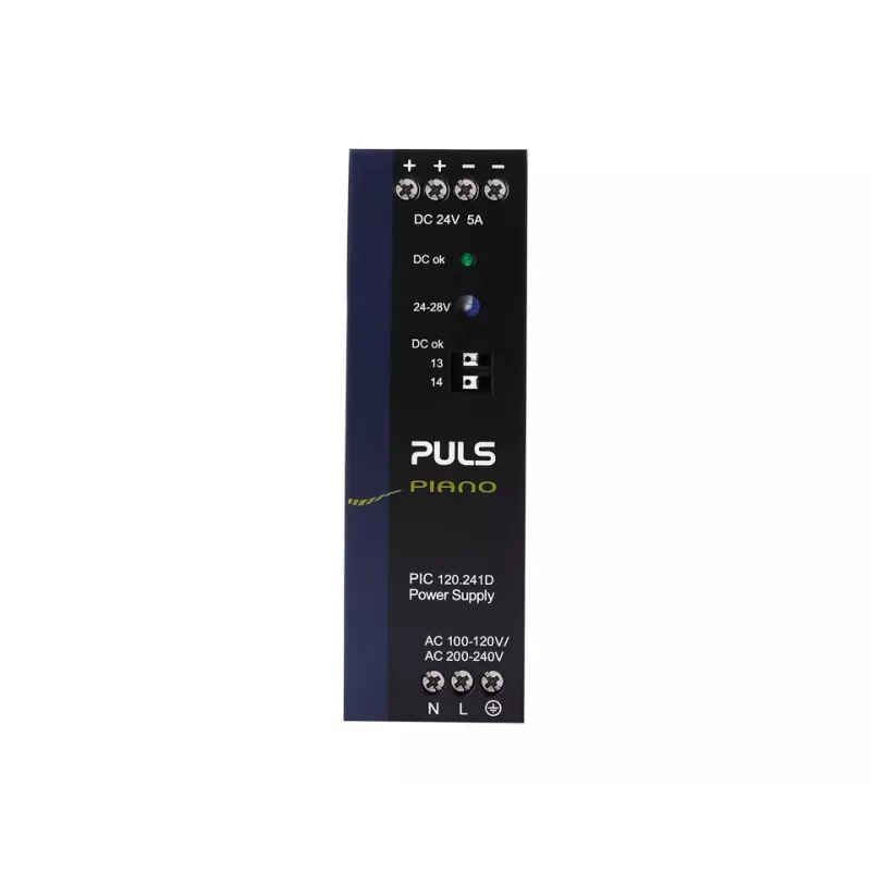 PULS Piano DIN lištový napájací zdroj 24V DC 5A 120W (PIC120.241D)