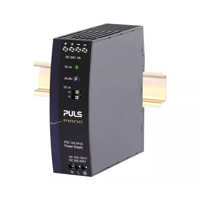PULS Piano DIN lištový napájací zdroj 24V DC 5A 120W (PIC120.241D)