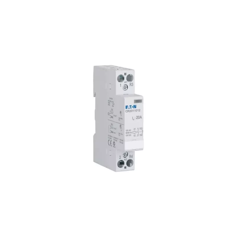 Eaton CR2011012 inštalačný stýkač 12V AC/DC 20A 1NO+1NC 2-pólový 193906