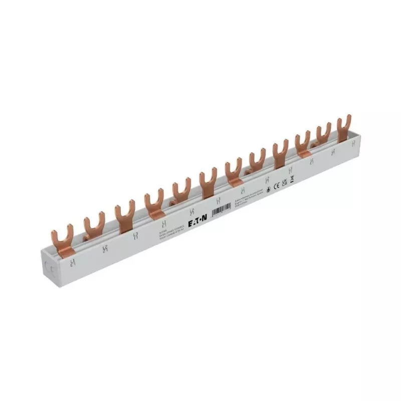 Eaton 3-fázová vidlicová zbernica EVGK-3PHAS/12MODUL, 63A, 12 modulov, 10mm², pre xPole MCBs/RCDs (EP-501069)