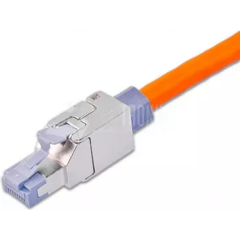 Wirewin WKS FK RJ45 KAT6A konektor samec RJ45 na montáž v teréne, Cat6A, tienený, bez nástroja, zinková zliatina, zlaté kontakty, pre 22-24 AWG, kábel 6-9mm