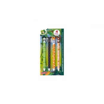 JOLLY gélové pero zvieracie motívy 0,5 mm modrá, 4 kusy (7005-0005)