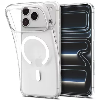SPIGEN Liquid Crystal MagSafe iPhone 17 Pro Max / 18 Pro Max puzdro transparentná/biela