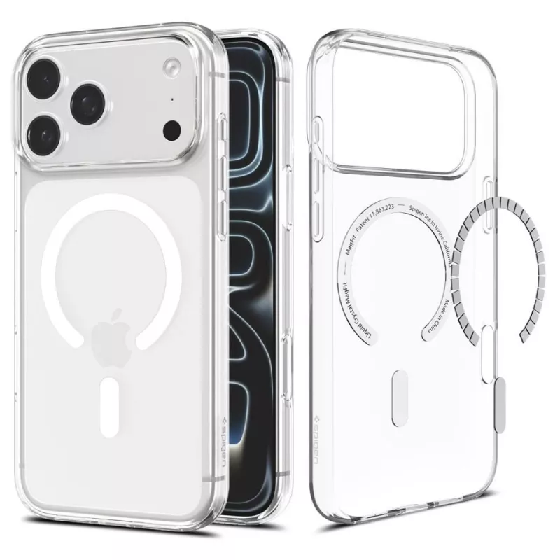 SPIGEN Liquid Crystal MagSafe iPhone 17 Pro Max / 18 Pro Max puzdro transparentná/biela