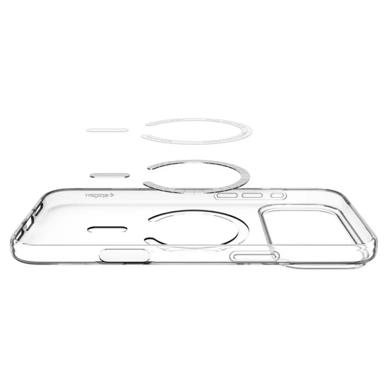 SPIGEN Liquid Crystal MagSafe iPhone 17 Pro Max / 18 Pro Max puzdro transparentná/biela