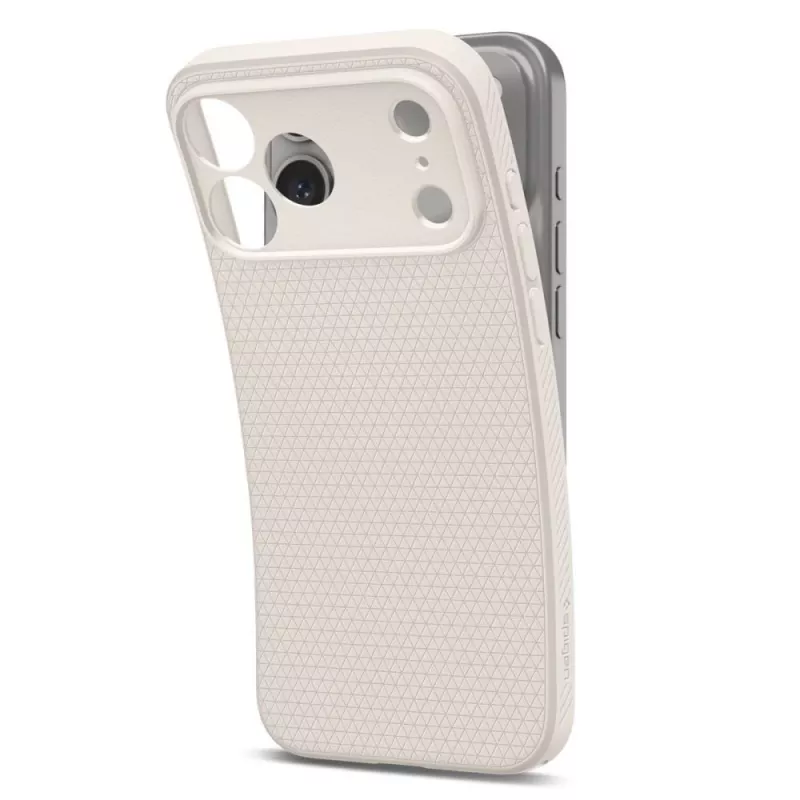 Spigen Liquid Air puzdro pre iPhone 17 Pro / 18 Pro - Natural Titanium