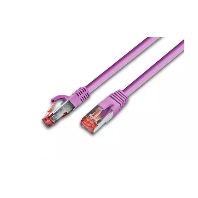 Wirewin S/FTP CAT6 0,25 m sieťový kábel, ružový (PKW-PIMF-KAT6 0.25 MG)