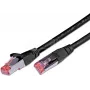 Wirewin Cat6 S/FTP PIMF patch kábel, LSOH, čierny, RJ45 PKW-PIMF-KAT6 2.0 SW