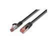Wirewin Cat6 S/FTP PIMF patch kábel, LSOH, čierny, RJ45 PKW-PIMF-KAT6 2.0 SW