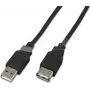 Wirewin USB A-A MF 0.5 SW USB 2.0 predlžovací kábel, 0,5 m, čierna