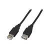 Wirewin USB A-A MF 0.5 SW USB 2.0 predlžovací kábel, 0,5 m, čierna