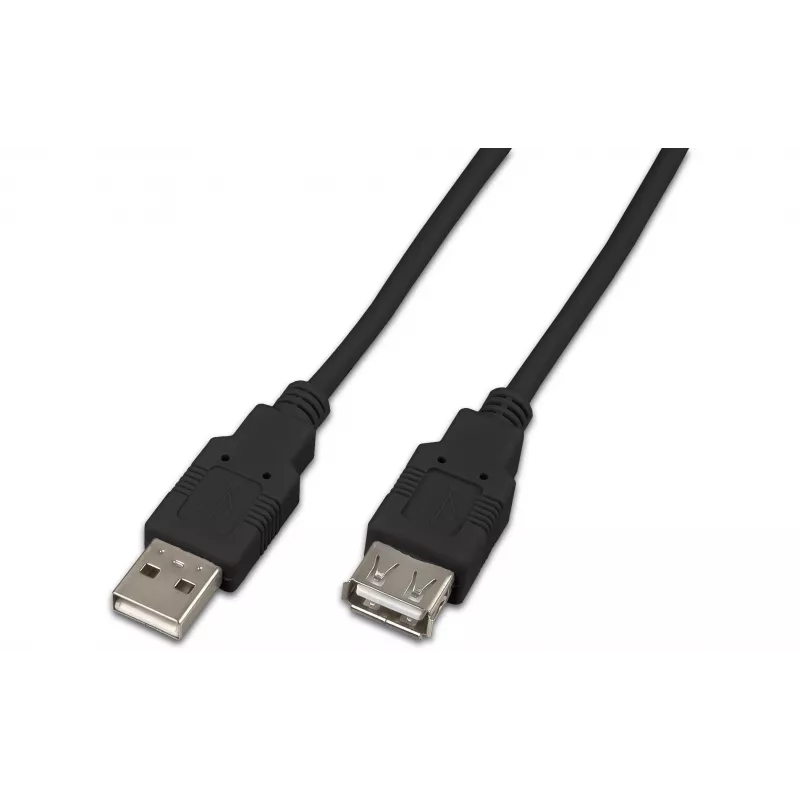 Wirewin USB A-A MF 0.5 SW USB 2.0 predlžovací kábel, 0,5 m, čierna