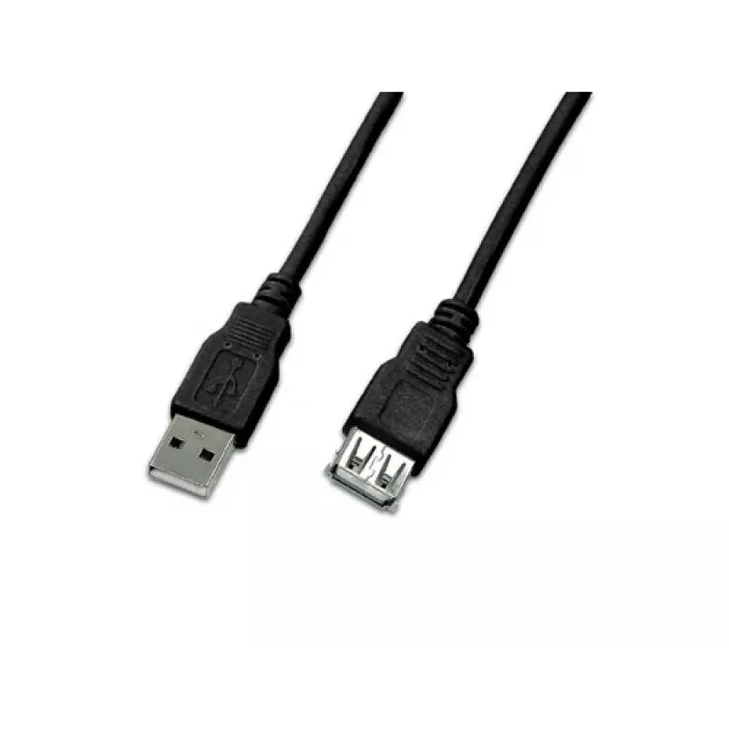 Wirewin USB A-A MF 0.5 SW USB 2.0 predlžovací kábel, 0,5 m, čierna