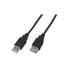 Wirewin USB A-A MF 0.5 SW USB 2.0 predlžovací kábel, 0,5 m, čierna