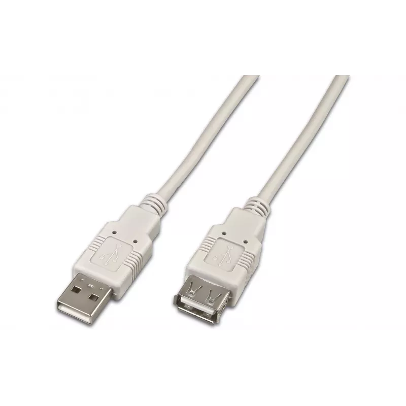 Wirewin USB A-A MF 0.5 GR USB 2.0 predlžovací kábel, 0,5 m, sivá