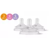 Philips Avent Natural Response súprava silikónových cumlíkov na fľaše (balenie 3 ks, prietok 3, 1+ mesiacov)
