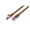 Wirewin CAT6 S/FTP LSOH patch kábel 7,0m hnedý PKW-PIMF-KAT6 7.0 BR
