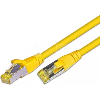 Wirewin KAT6A HQ patch kábel, S/FTP, LSOH, žltý, 10 m, RJ45 (PKW-PIMF-KAT6A 10.0 GE)