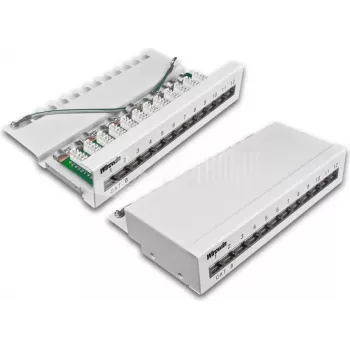 Wirewin 12-port CAT6 desktop patch panel, tienený, LSA+ pripojenie (DVP-TRIO-K6 12)
