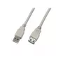 Wirewin USB 2.0 predlžovací kábel A konektor samec na A konektor samica 5 m sivý USB A-A MF 5.0 GR