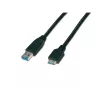 Wirewin USB 3.0 A-MB MM 0.5 SW - 0,5m USB-A na Micro-B kábel, čierny