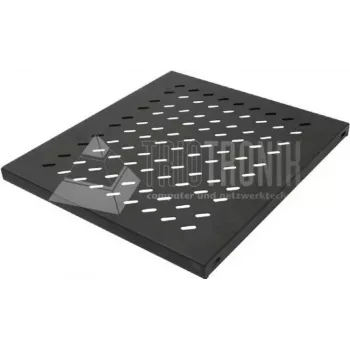 Wirewin SHELF 400 1U BL kryt zadnej strany racku pre policu, čierny